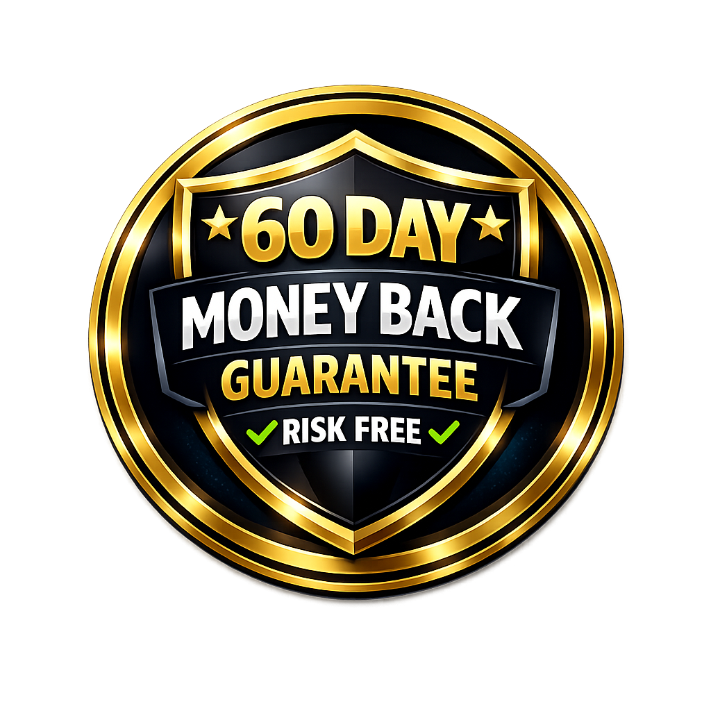 Ultra Peak XL 60 Day Money Back Guarantee Badge